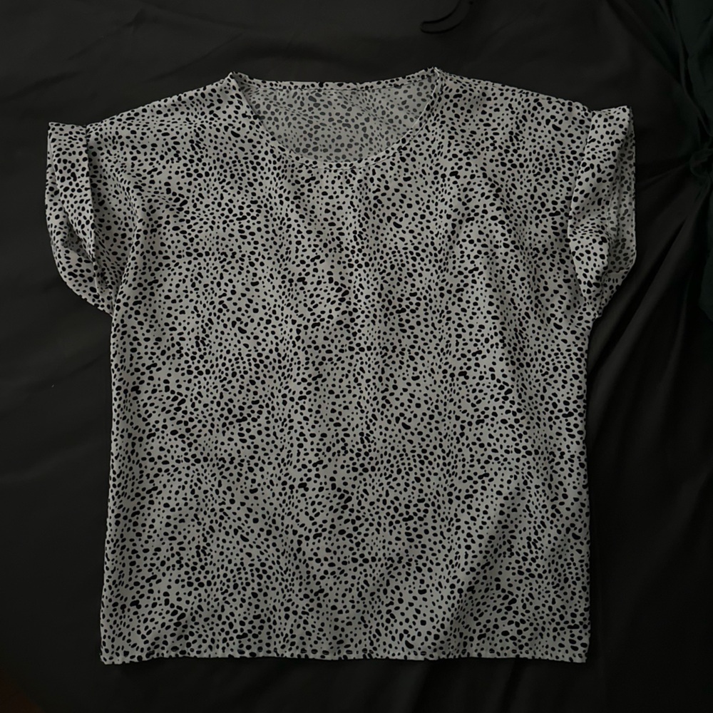 Cheetah print style blouse